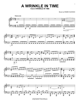page one of A Wrinkle In Time (Piano Solo)
