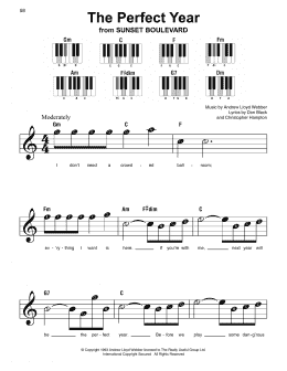 page one of The Perfect Year (Super Easy Piano)