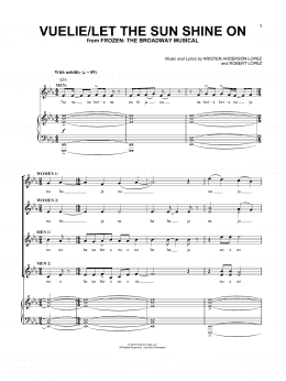 page one of Vuelie / Let The Sun Shine On (Piano & Vocal)