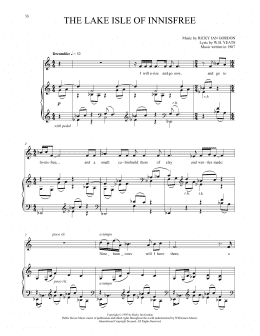 page one of The Lake Isle Of Innisfree (Piano & Vocal)