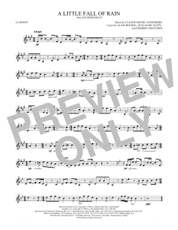 page one of A Little Fall Of Rain (Clarinet Solo)