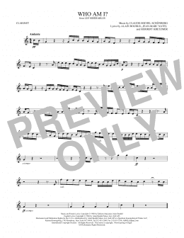page one of Who Am I? (Clarinet Solo)