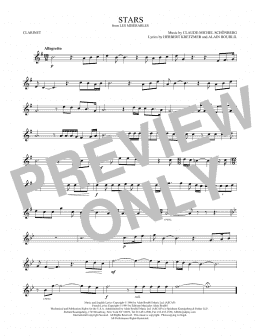 page one of Stars (Clarinet Solo)