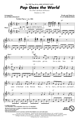 page one of Pop Goes The World (2-Part Choir)