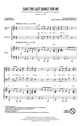 page one of Save The Last Dance For Me (arr. Kirby Shaw) (SAB Choir)