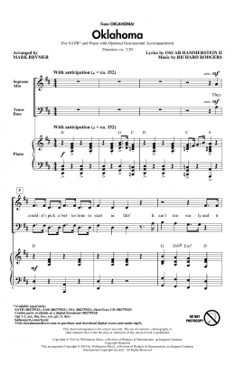 page one of Oklahoma (from Oklahoma!) (SATB Choir)