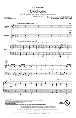 page one of Oklahoma (from Oklahoma!) (SAB Choir)