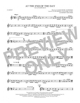 page one of At The End Of The Day (Clarinet Solo)