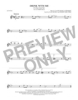 page one of Drink With Me (To Days Gone By) (Alto Sax Solo)