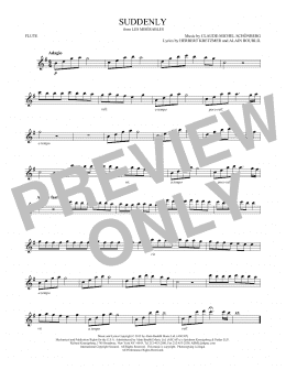 page one of Suddenly (Flute Solo)