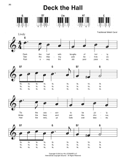 page one of Deck The Hall (Super Easy Piano)