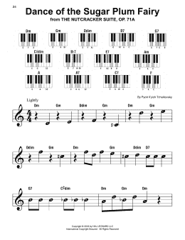 page one of Dance Of The Sugar Plum Fairy, Op. 71a (from The Nutcracker) (Super Easy Piano)