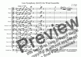 page one of Linz Symphony