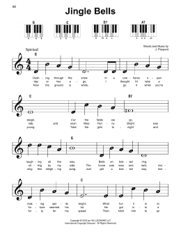 page one of Jingle Bells (Super Easy Piano)