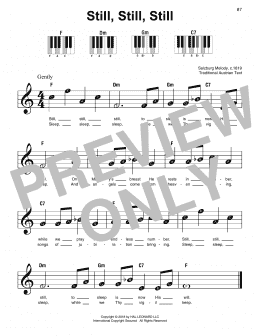 page one of Still, Still, Still (Super Easy Piano)