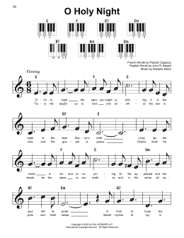 page one of O Holy Night (Super Easy Piano)