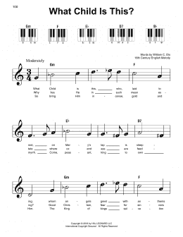 page one of What Child Is This? (Super Easy Piano)