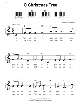 page one of O Christmas Tree (Super Easy Piano)