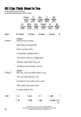 Stuck On You sheet music for guitar (chords) (PDF) v2