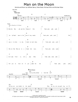 page one of Man On The Moon (Easy Bass Tab)