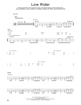 page one of Low Rider (Easy Bass Tab)