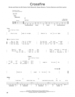 page one of Crossfire (Easy Bass Tab)