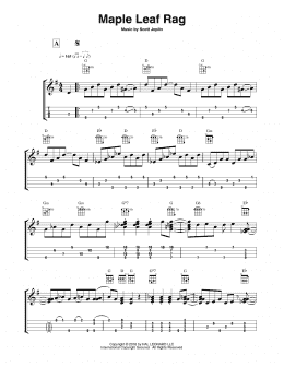 page one of Maple Leaf Rag (arr. Fred Sokolow) (Easy Ukulele Tab)
