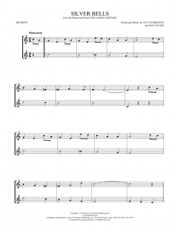 page one of Silver Bells (Trumpet Duet)