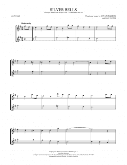 page one of Silver Bells (Alto Sax Duet)