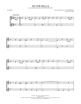 page one of Silver Bells (Clarinet Duet)