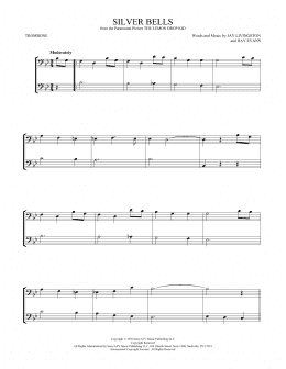 page one of Silver Bells (Trombone Duet)