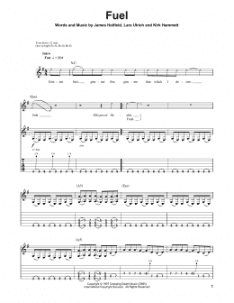 page one of Fuel (Guitar Tab (Single Guitar))