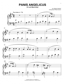 page one of Panis Angelicus (O Lord Most Holy) (arr. Phillip Keveren) (Big Note Piano)