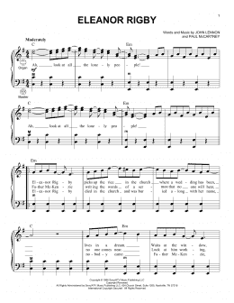 page one of Eleanor Rigby (Accordion)