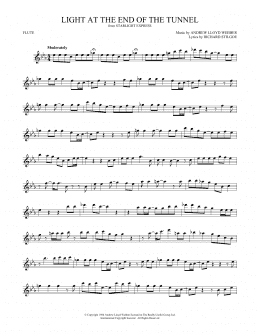 page one of Light At The End Of The Tunnel (Flute Solo)