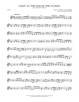 page one of Light At The End Of The Tunnel (Violin Solo)