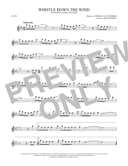 page one of Whistle Down The Wind (Flute Solo)
