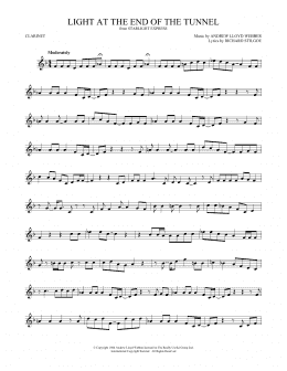 page one of Light At The End Of The Tunnel (Clarinet Solo)