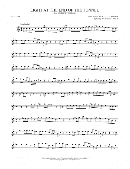 page one of Light At The End Of The Tunnel (Alto Sax Solo)