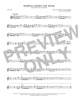 page one of Whistle Down The Wind (Alto Sax Solo)