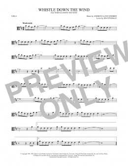 page one of Whistle Down The Wind (Viola Solo)
