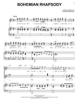 page one of Bohemian Rhapsody (Piano & Vocal)