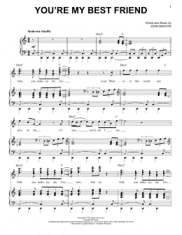 page one of You're My Best Friend (Piano & Vocal)