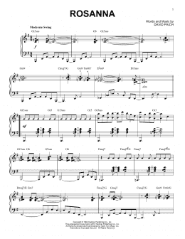 page one of Rosanna [Jazz version] (Piano Solo)