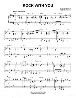 page one of Rock With You [Jazz version] (Piano Solo)