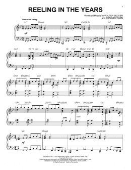 page one of Reeling In The Years [Jazz version] (Piano Solo)