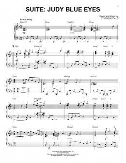page one of Suite: Judy Blue Eyes [Jazz version] (Piano Solo)