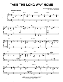 page one of Take The Long Way Home [Jazz version] (Piano Solo)