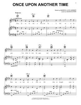 page one of Once Upon Another Time (Piano, Vocal & Guitar Chords (Right-Hand Melody))