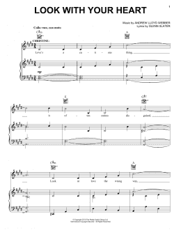 page one of Look With Your Heart (Piano, Vocal & Guitar Chords (Right-Hand Melody))